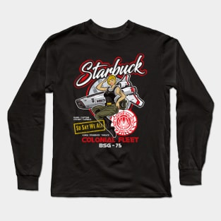 Starbuck Colonial Fleet Pilot Long Sleeve T-Shirt